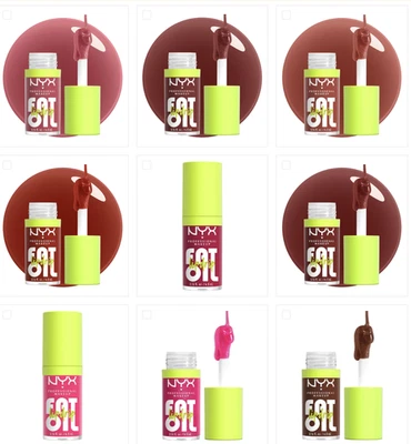 NYX PROFESSIONAL MAKEUP NYX Lip Gloss, NYX Fat Oil Lip Drip Lip Oil 4.8ml SEALED - Choose Shade