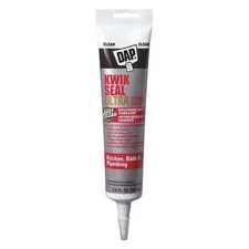 DAP KWIK SEAL Ultra Advanced Kitchen & Bath Siliconized Sealant: 5.5 fl. oz. tub