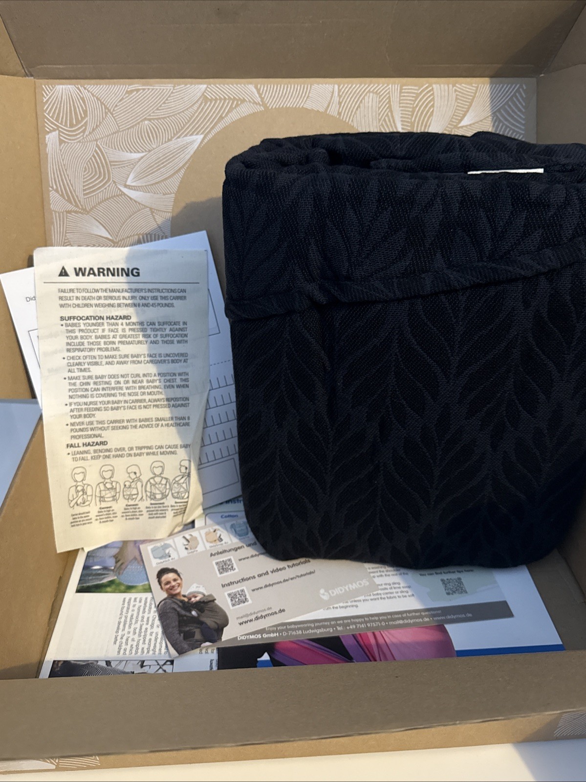 Didymos Woven Baby Wrap Trias Carbide Cashmere Size 5