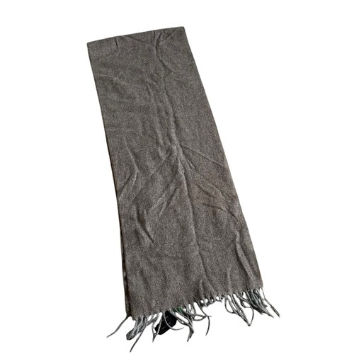 Linea Emmeti braun grau Chevron Fransenborte Wolle Kaschmir rechteckiger Schal Neu mit Etikett - Bild 3 von 6