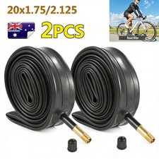 2x Heavy Duty 20" x 1.75-2.125 Schrader Valve Bicycle Tubes Bike Inner Tube Tyre