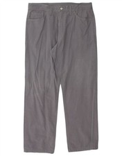 CARRERA Mens Straight Casual Trousers IT 52 XL W36 L29 Grey Cotton QS29