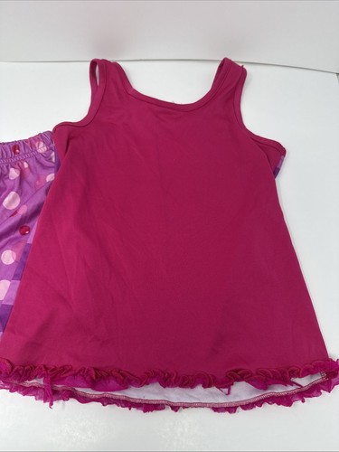 Lalaloopsy 2 Piece Tank Top Pajama Shirt Shorts Set Girl Size 7/8 pink purple - Picture 4 of 6