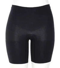 SPANX S1037 Women's Black Power Short Mid Thigh Shaper Shorts Size Large
