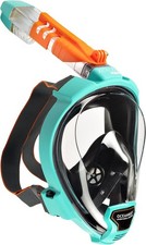 OCEAN REEF Aria QR Full Face Snorkel Mask 180 View Quick Release S/M Teal