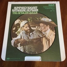 The African Queen RCA Videodisc Humphrey Bogart  Katherine Hepburn vintage