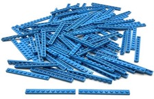 Lego 100 New Dark Azure Plates 1 x 10 Stud Parts