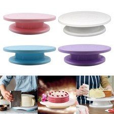 11" Zum Selbermachen Pfanne Backwerkzeug, Kunststoff Kuchenplatte Drehteller, rotierend rutschfest rund