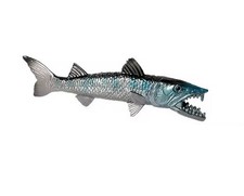 Great Barracuda Fish Marine Animal Figure Toy PVC Small Figurine Birthday Gifts