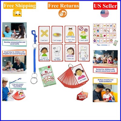 Special Needs Communication Flash Cards for Autism & Speech Delay, 27 pcs