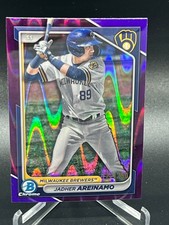 2024 BOWMAN JADHER AREINAMO PURPLE CHROME RAYWAVE REFRACTOR 172/250 BCP-2