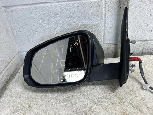 2024 TOYOTA TACOMA Driver Left Side View Mirror Black Manual Fold Heated
