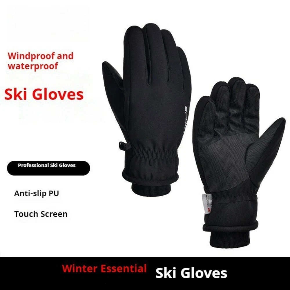 Waterproof Winter Ski Gloves Touchscreen Thermal Insulated Non-Slip Outdoor Gear