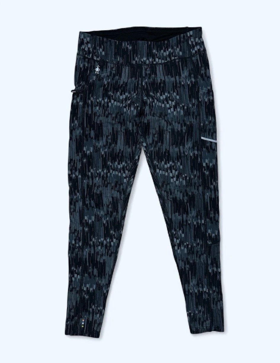 SMARTWOOL BASE LAYER PANTS WOMENS SMALL BLACK GRAY