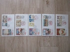 Japan Stamp First Day Cover Sumo Series 5 Covers (相撲絵シリーズ) 1978～1979