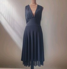 Charlotte Russe Y2K Black Babydoll Dress Halter Layered Stretch Whimsigoth