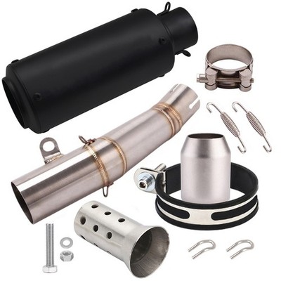 Exhaust System Muffler Tips Mid Link Pipe Kit For Yamaha YZF R6 2006 -2016