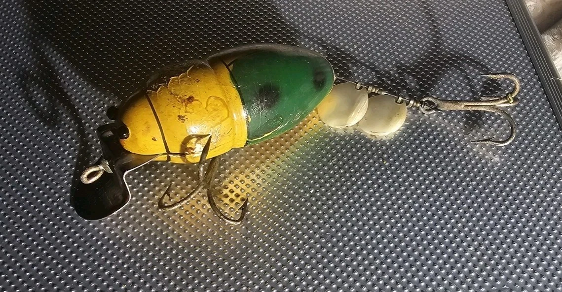 Creek Chub 3852 Beetle ホワイト c 1940 Creek Chub Vintage Fishing