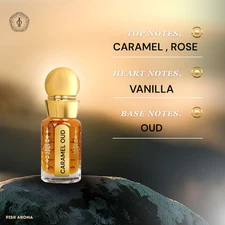 CARAMEL OUD CONCENTRATED ALCOHOL FREE PERFUME OIL FRAGRANCE OIL ATTAR OIL