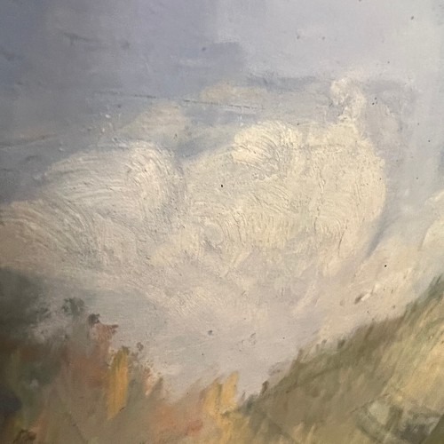 signed A H Curtis, pastel, landscape with vista, framed - Picture 3 of 6