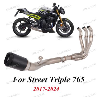 For Triumph Street Triple 765 S/R /RS 17-24 Full Exhaust System Connect Original
