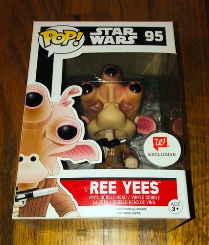 Neu Funko Pop 95 Ree Yees Star Wars Walgreens exklusive Vinylfigur gewölbt