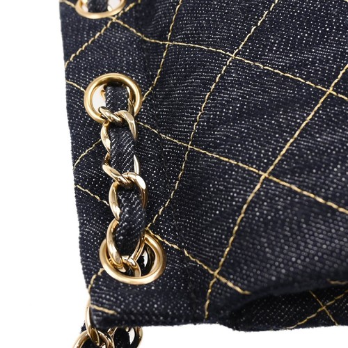Chanel Navy Denim Shoulder Bag 194271 - Picture 6 of 11