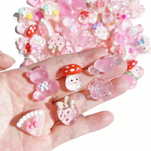 60Pcs Slime Charms Cute Set, Bulk Mixed Resin Charms Set Ornament Scrapbooking - Picture 5 of 5