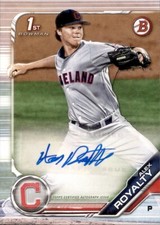 2019 BOWMAN PROSPECT 1ST AUTO CLEVELAND INDIANS - ALEX ROYALTY #PA-AR