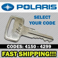 Polaris ATV Ranger RZR Snowmobile Key Cut to Your Code 4150 - 4299