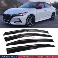 For 2020-2025 Nissan Sentra B18 JDM Mugen Style Window Visors Rain Guards Vents