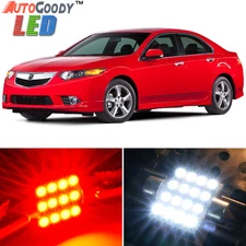 14 x Premium Red LED Lights Interior Package Kit for Acura TSX 2009-2014