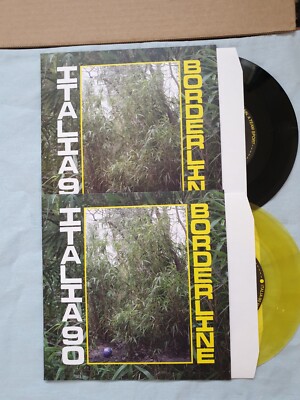 Italia 90 - Borderline / Declare - Ltd 2x 7' Yellow & Black Vinyl  NEW