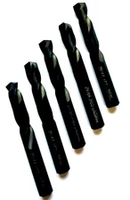 29/64" HSS SCREW MACHINE STUB LENGTH DRILLS W/135 DEG POINT NACHI 563-BLACK-5 PC