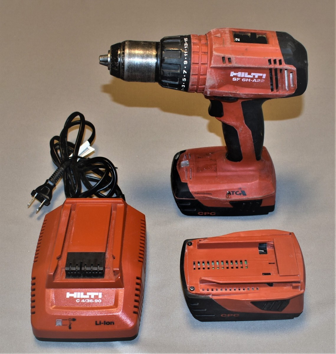 Hilti SF 6H-A22 Cordless Hammer Drill with (2) Batteries and Hilti SF 6H-A22 Cordless Hammer Drill with (2) Batteries and