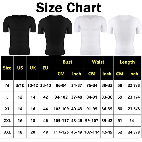 Camisa de compresión para hombre Prendas moldeadoras de vientre Chaleco Camisetas sin mangas Adelgazantes Modelador de cuerpo EE. UU. - Imagen 2 de 29