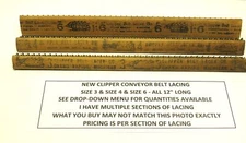 CLIPPER CONVEYOR BELT LACING D HOOKS - 4 DIFFERENT SIZES - NEW OLD STOCK