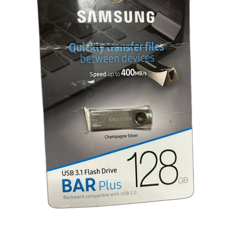 SAMSUNG NWT 300MB/s BAR Plus USB 3.1 Flash Drive 128GB Rugged Metal Casing lot - Image 4 of 4