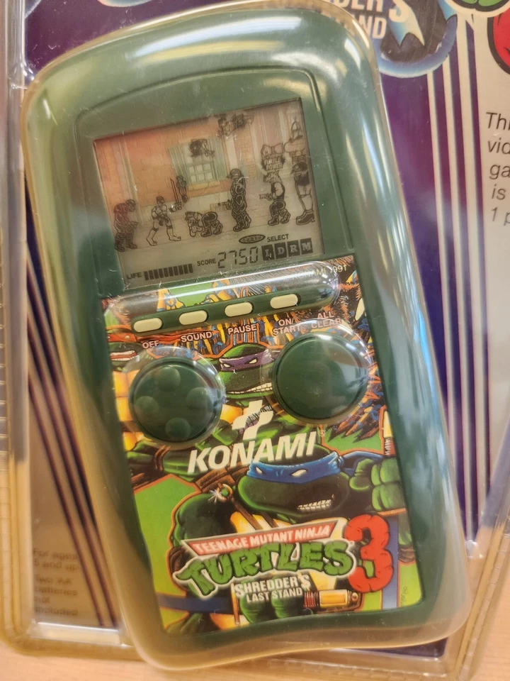 Teenage Mutant Ninja Turtles 3 Trituradoras Último Soporte Juego Electrónico Portátil NUEVO Foto 3 de 4