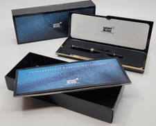 Palla a rullo nera originale Mont Blanc Meisterstuck 163 con custodia, Germania