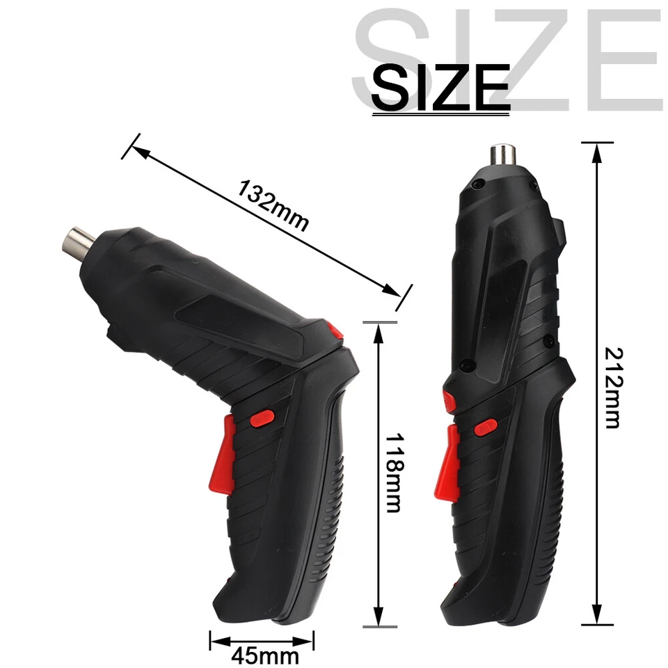 Mini Cordless Electric Power Screwdriver Portable Dirll Bit Kit Rechargeable Set - Image 2 of 4