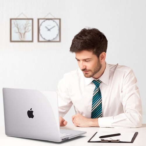 Fr MacBook Pro 13" A2338 A2289 A2251 M1/M2 Glossy Crystal Clear Hard Case Cover - Picture 9 of 12
