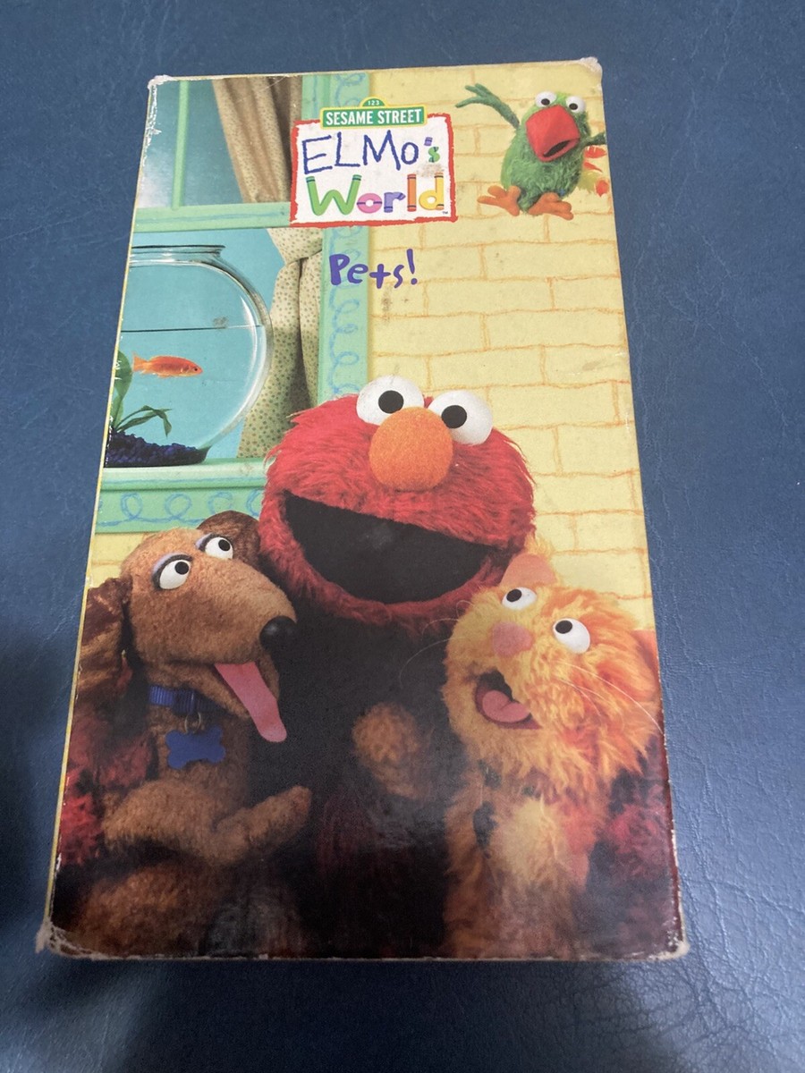 Sesame Street Elmo's World:Pets! VHS Tape Dogs Cats Other Pets