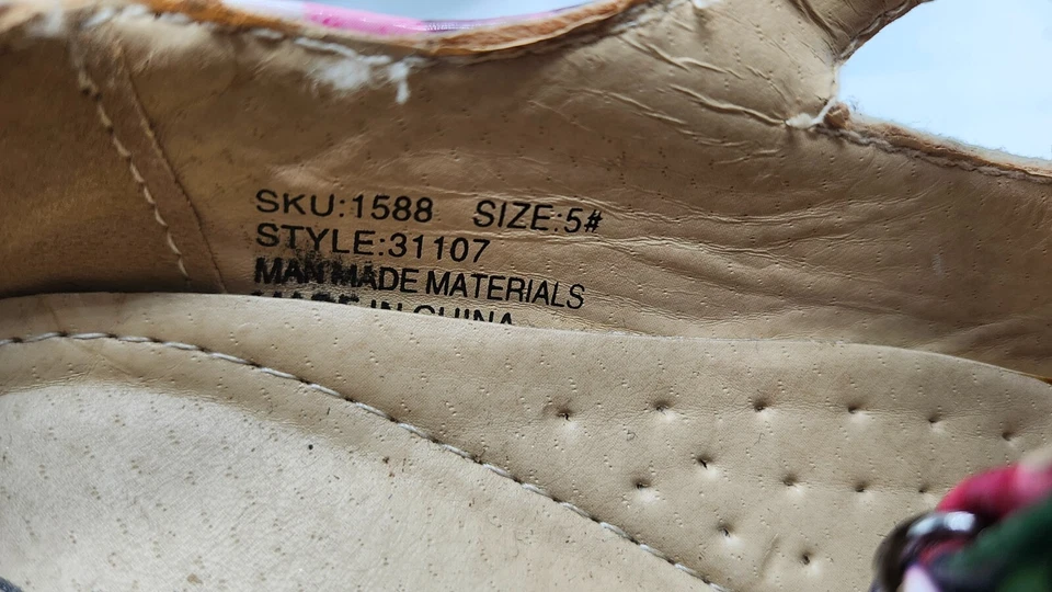 JOSMO 31107 NIÑAS MODA MARYJANE ESTAMPADO FLORAL TALLA 5 NUEVO CON ETIQUETAS Foto 3 de 4