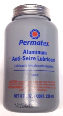 Permatex 80078 Aluminum Anti-Seize Lubricant with Brush Top Bottle, 8 oz. 