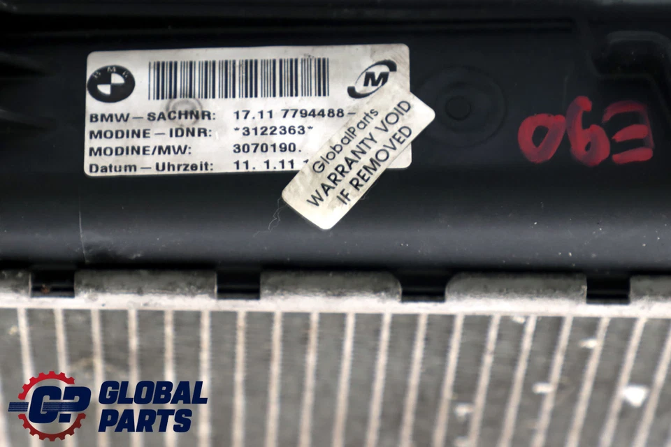 Radiatore acqua radiatore motore diesel BMW E81 E90 E91 E92 E93 7794488 - Immagine 3 di 4