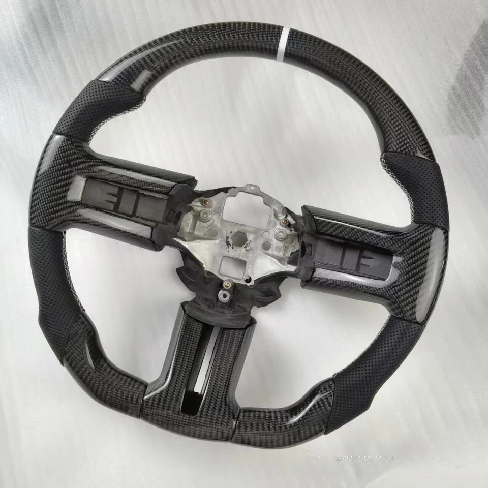 New Carbon Fiber Button Cover Tirm Fit 2009-14 Ford Mustang Shelby GT500 Replace - Изображение 3 из 4