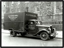 Studebaker Trucks New Metal Sign: 1934 Model T665 Van, Feidelson Warehousing NY