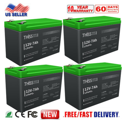 LiFePO4 Battery 12V 200Ah Cycle Maintenance Free Home Energy Storage Battery Lot