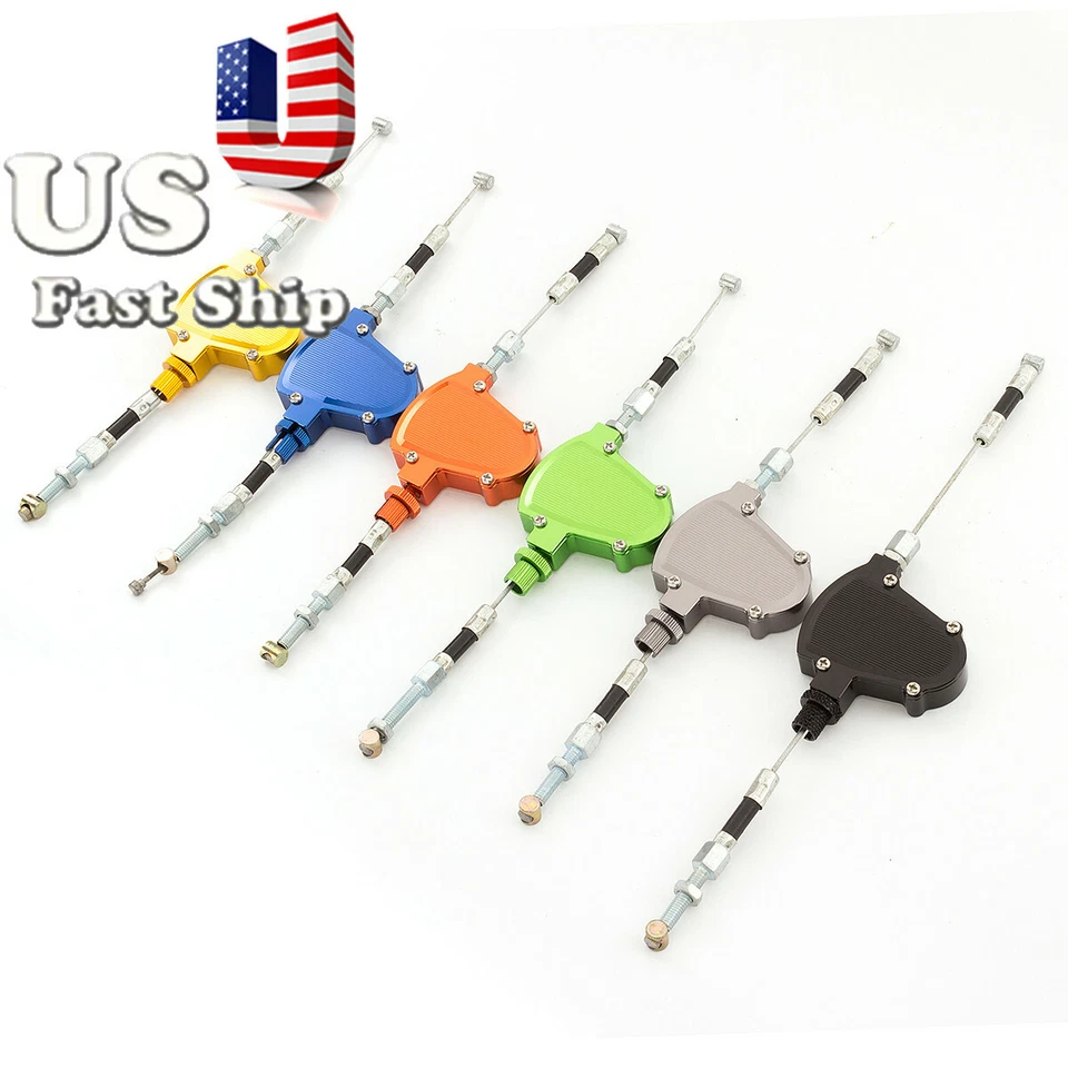 Universal de EE. UU. Para Kawasaki Suzuki Pivote Acrobacias Embrague Tirar Cable Palanca Sistema Fácil Foto 2 de 4